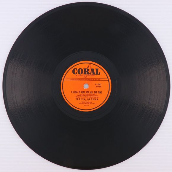 Teresa Brewer – I Guess It Was You All The Time 1953 78 rpm Record Coral – 61067 - Picture 2 of 16